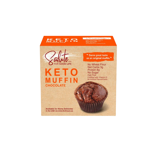 Salt Keto chocolate muffins sweetened with erythritol 60 grams Biofood