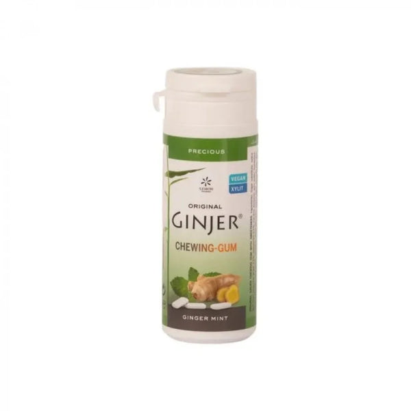 Ginjer Gum علكة زنجبيل بالنعناع خالية من السكر 30جم‎