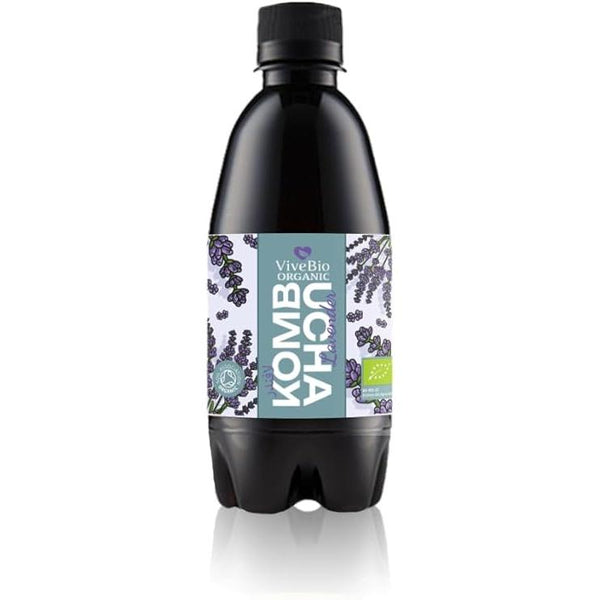 شاي كومبوتشا لافندر عضوي من فيف بايو، 330 مل