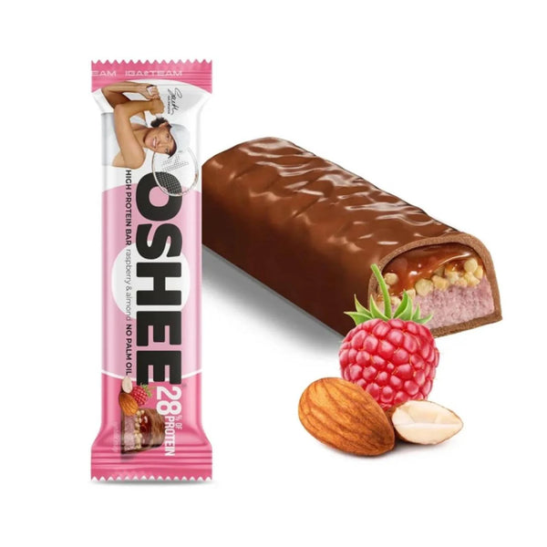 أوشي بروتين بار خالي من السكر  بنكهة التوت واللوز 45 جرام