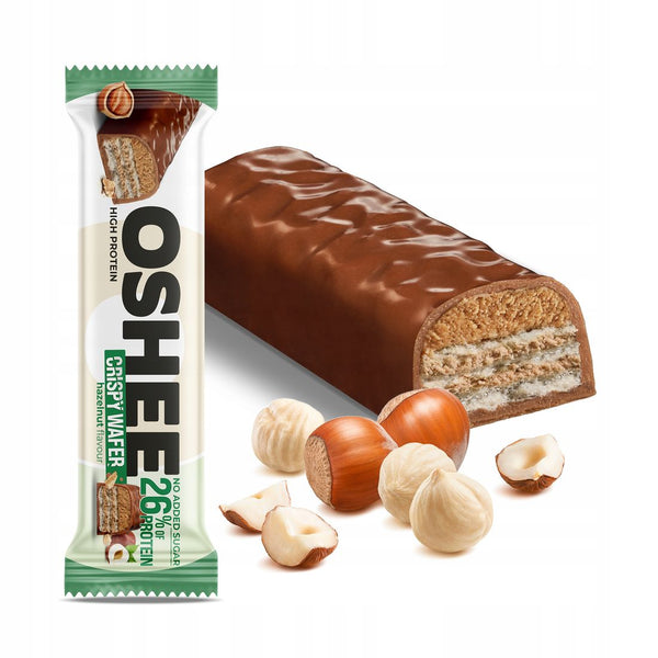 أوشي ويفر بروتين مقرمش بدون سكر مضاف بندق 37 جم‎