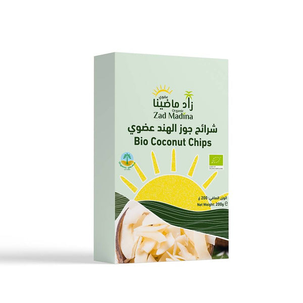 رقائق جوز الهند عضوي من زاد ماضينا 200 جرام