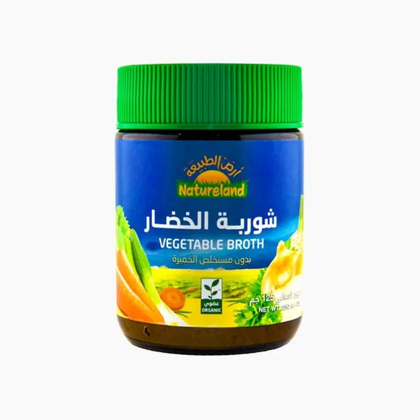 شوربة الخضار بدون خميرة عضوية ارض الطبيعة 125 جم