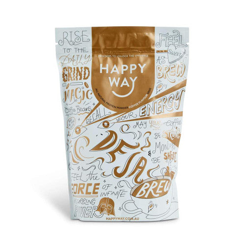 هابي واي بودرة بروتين بالقهوة خالي من الجلوتين 500 جرام