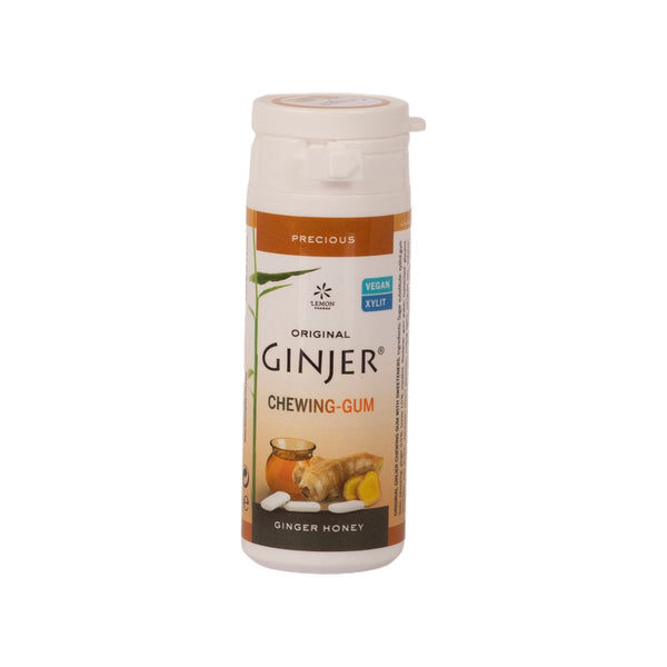 Ginjer Gum علكة زنجبيل بالعسل خالية من السكر 30جم‎