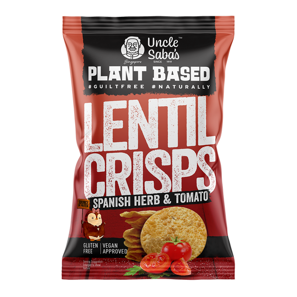 شيبس نباتي وخالي من الجلوتين  بالعدس سبانخ وطماطم 80جم