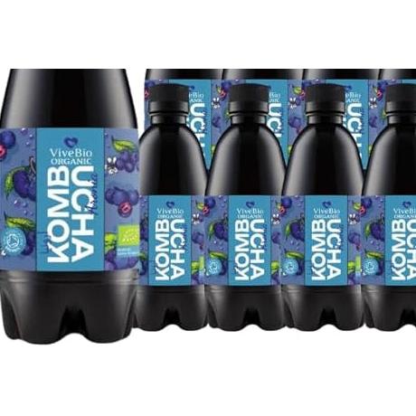 شاي كومبوتشا عضوي بنكهة ارونيا من فيف بايو  330 مل