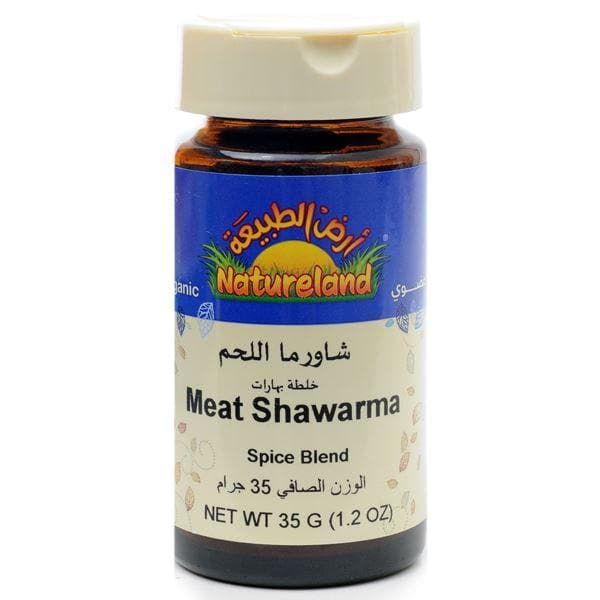 ارض الطبيعة خلطة بهارات شاورما اللحم العضوية Natureland MEAT SHAWARMA SPICE BLEND 35 G-الغذاء الحيوي