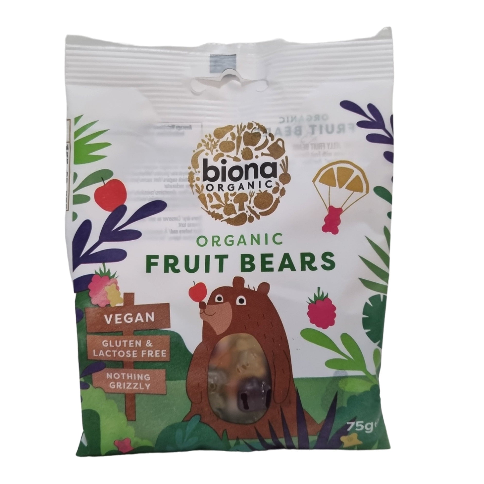 حلوى الدببه بالفاكهة العضوية النباتية عضوية من بيونا