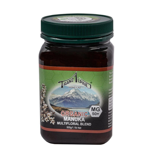 ترانز لباين عسل مانوكا تركيز +50 عضوي Tranz Lpine 50+ Manuka Honey Amf 500 Mg-الغذاء الحيوي