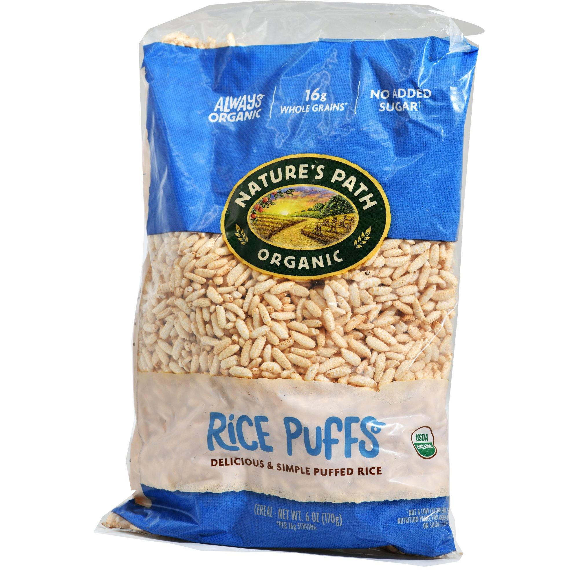 سناك ارز منفوخ بدون سكر  العضوي من نيتشر باث - الغذاء الحيوي