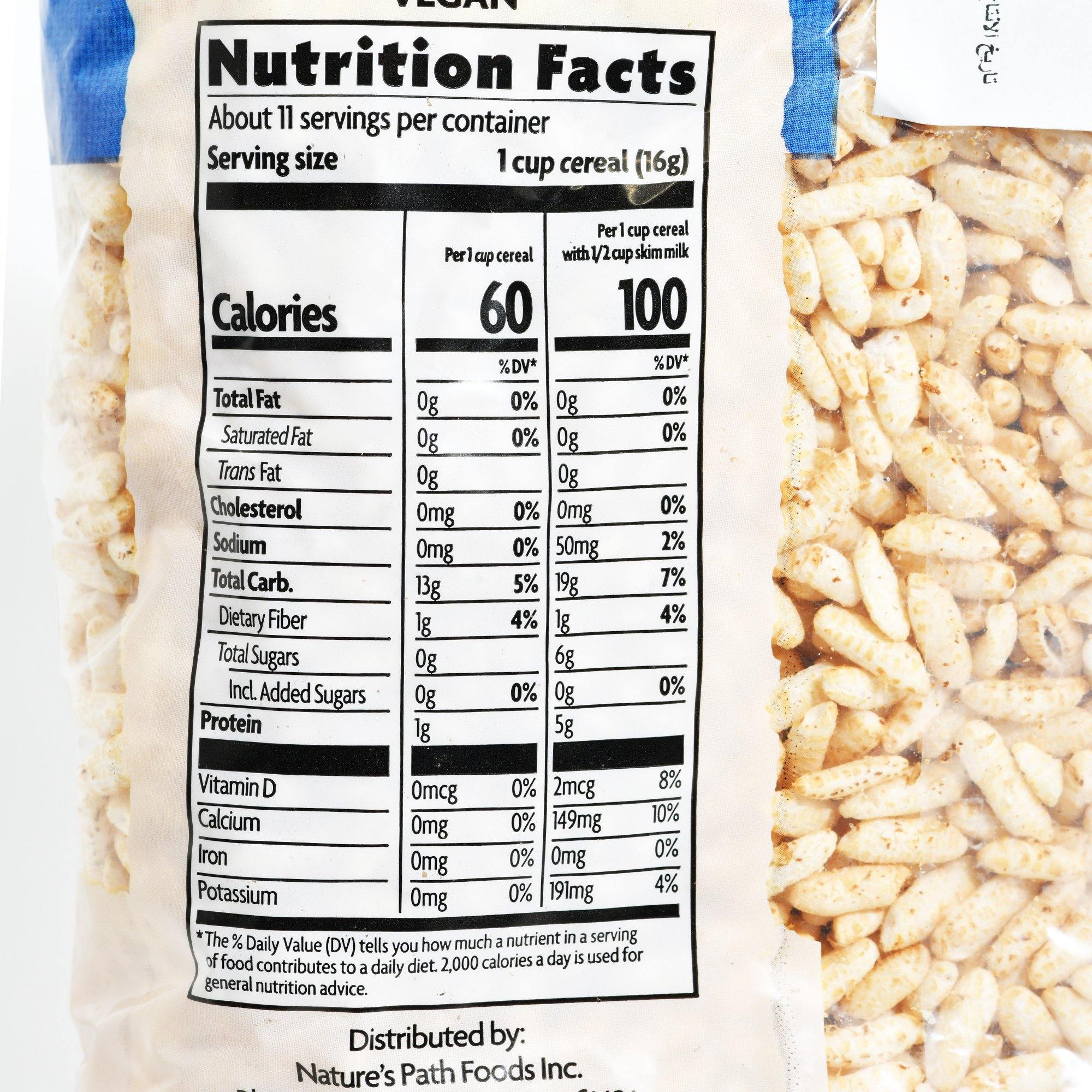 سناك ارز منفوخ بدون سكر  العضوي من نيتشر باث - الغذاء الحيوي
