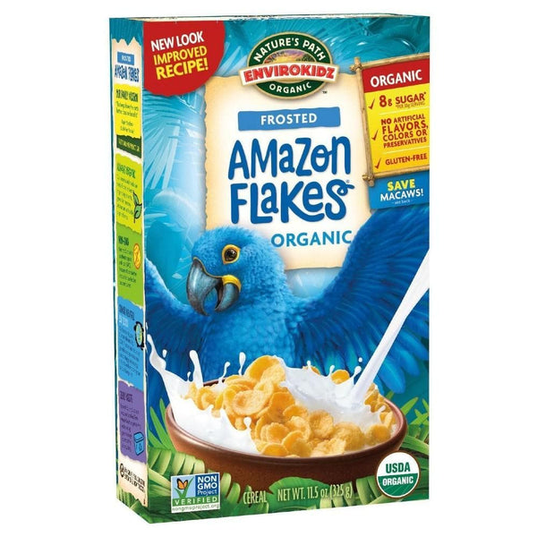 ناتور باث كورنفلكس عضوي Nature's Path Frosted Amazon Corn Flakes 400 G-الغذاء الحيوي