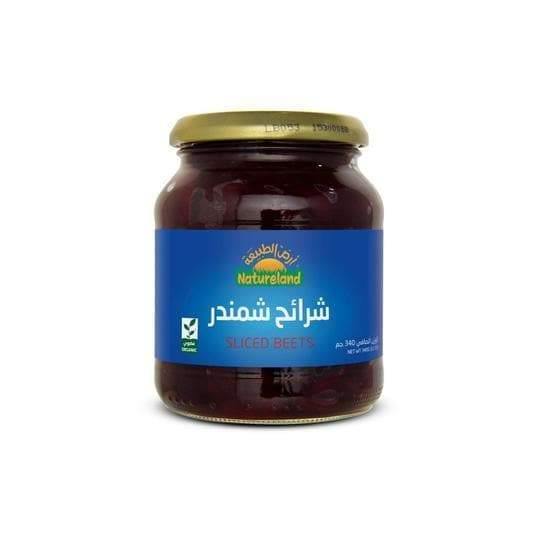 ارض الطبيعة شرائح شمندر عضوي 340 جم-الغذاء الحيوي