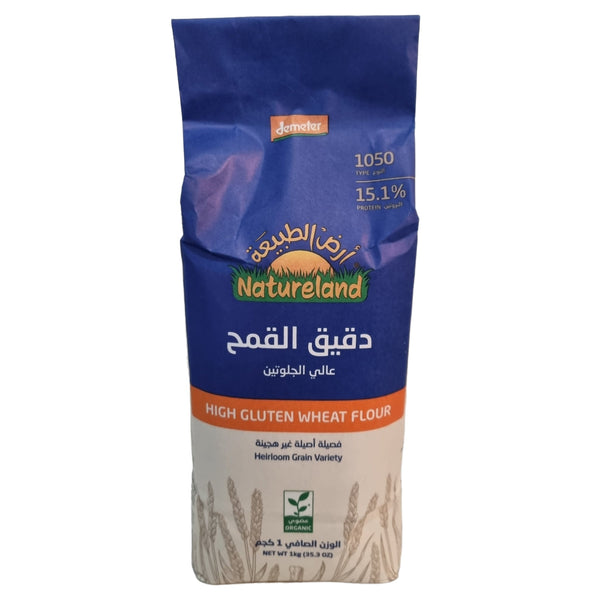 دقيق القمح  عالي الجلوتين  العضوي   من أرض  الطبيعة