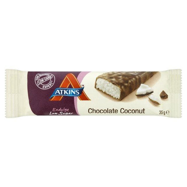 اتكنز لوح بالشوكلاته وجوز الهند Atkins Chocolate Coconut Bar 35 g-الغذاء الحيوي