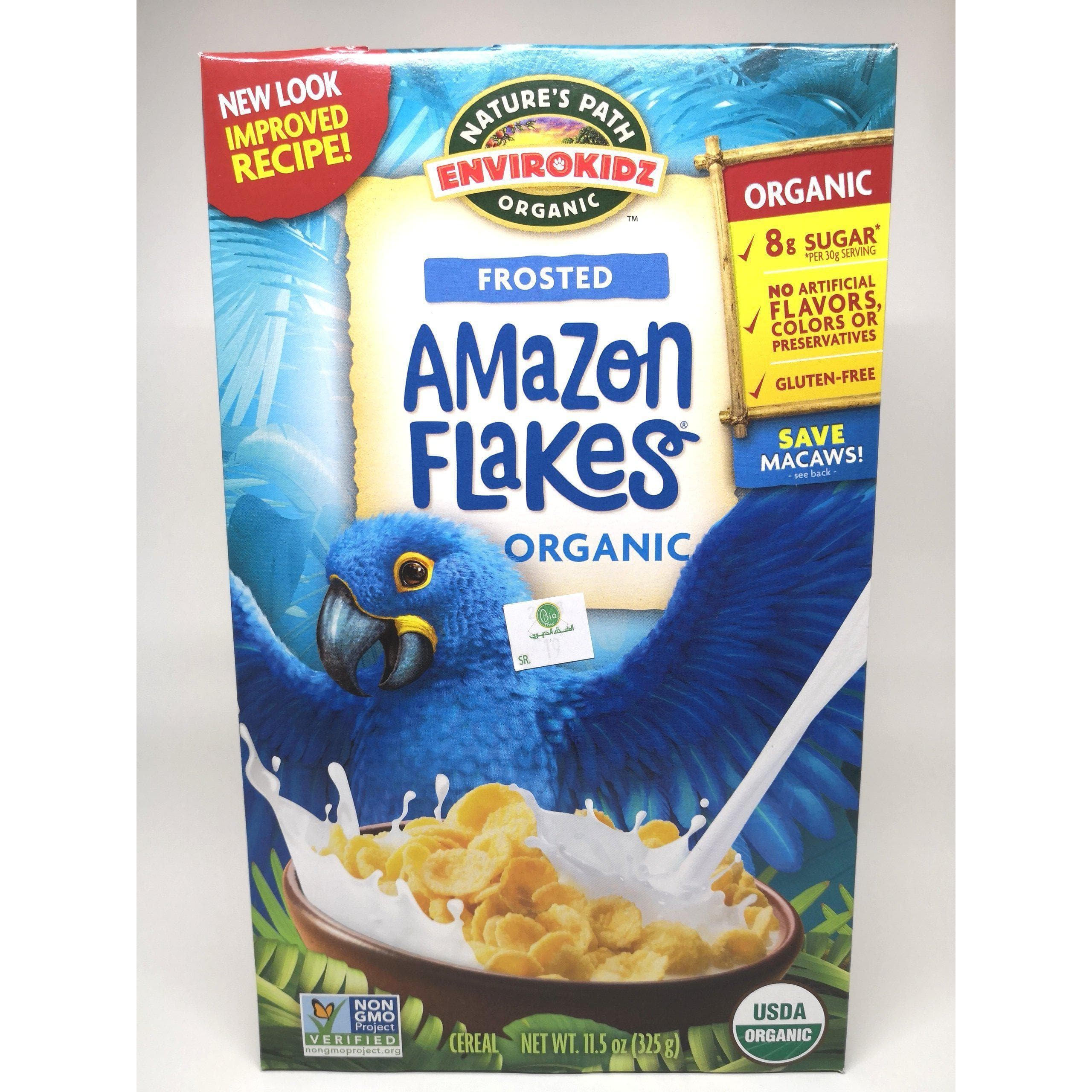 ناتور باث كورنفلكس عضوي Nature's Path Frosted Amazon Corn Flakes 400 G-الغذاء الحيوي