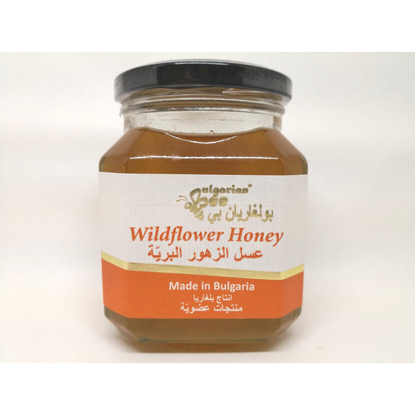 بولغاريان بي عسل الزهور البرية العضوي Bulgarian Bee Wildflower Honey 450 g-الغذاء الحيوي