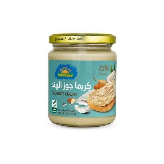ارض الطبيعة كريمة جوز الهند250جرام-الغذاء الحيوي