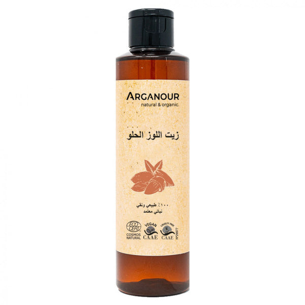 250ml   زيت اللوز الحلو النقي نباتي معتمد  الطبيعي