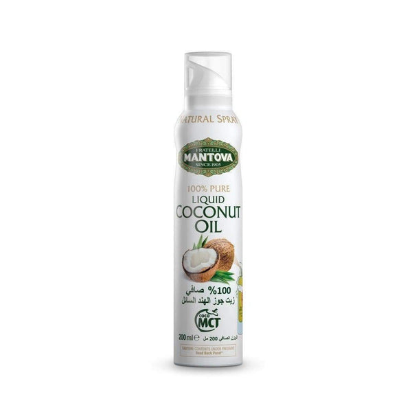 مانتوفا بخاخ زيت جوز الهند السائل Mantova Coconut Oil Spray 200 ml-الغذاء الحيوي