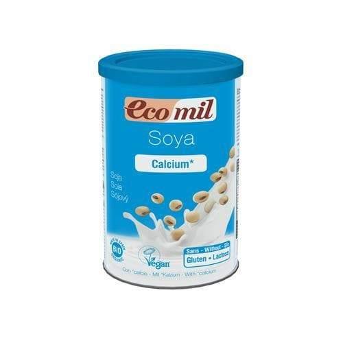 ايكوميل بودر حليب الصويا بالكالسيوم العضوي Ecomil Soya Calcium Powder 400 G-الغذاء الحيوي