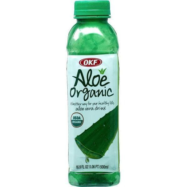 وكف عصير الصبار العضوي Okf Aloe Organic Aloe Vera Drink 500 ml-الغذاء الحيوي