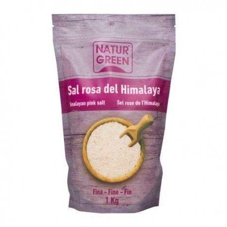 ناتورقريين ملح الهمالايا الوردي ناعم NaturGreen Himalaya Pink Salt Fine 1 Kg-الغذاء الحيوي